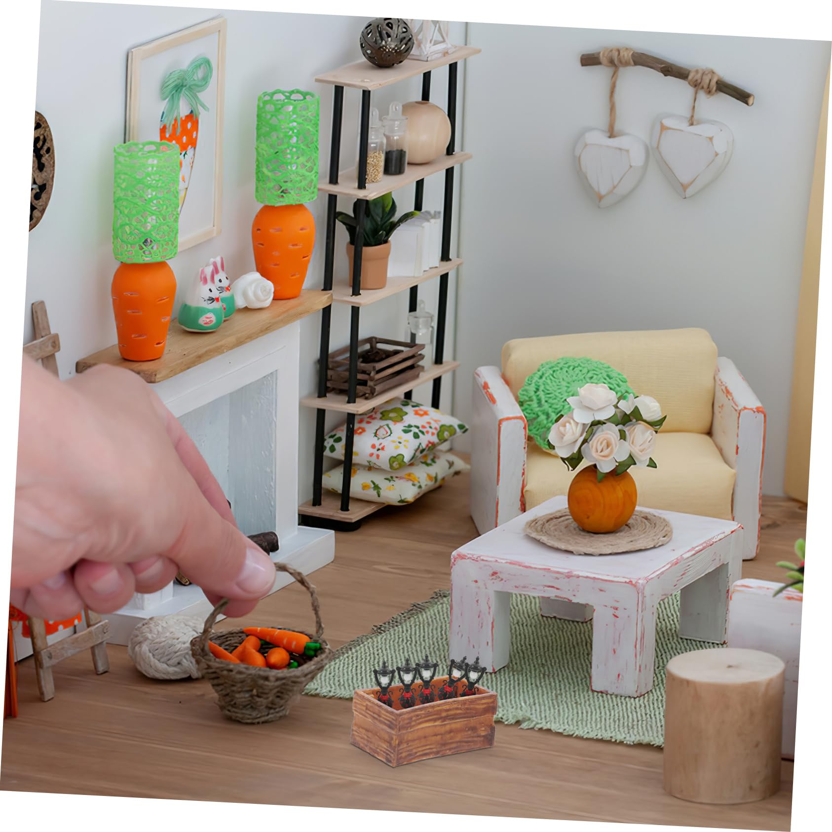 ミニチュア バスケット デコレーション